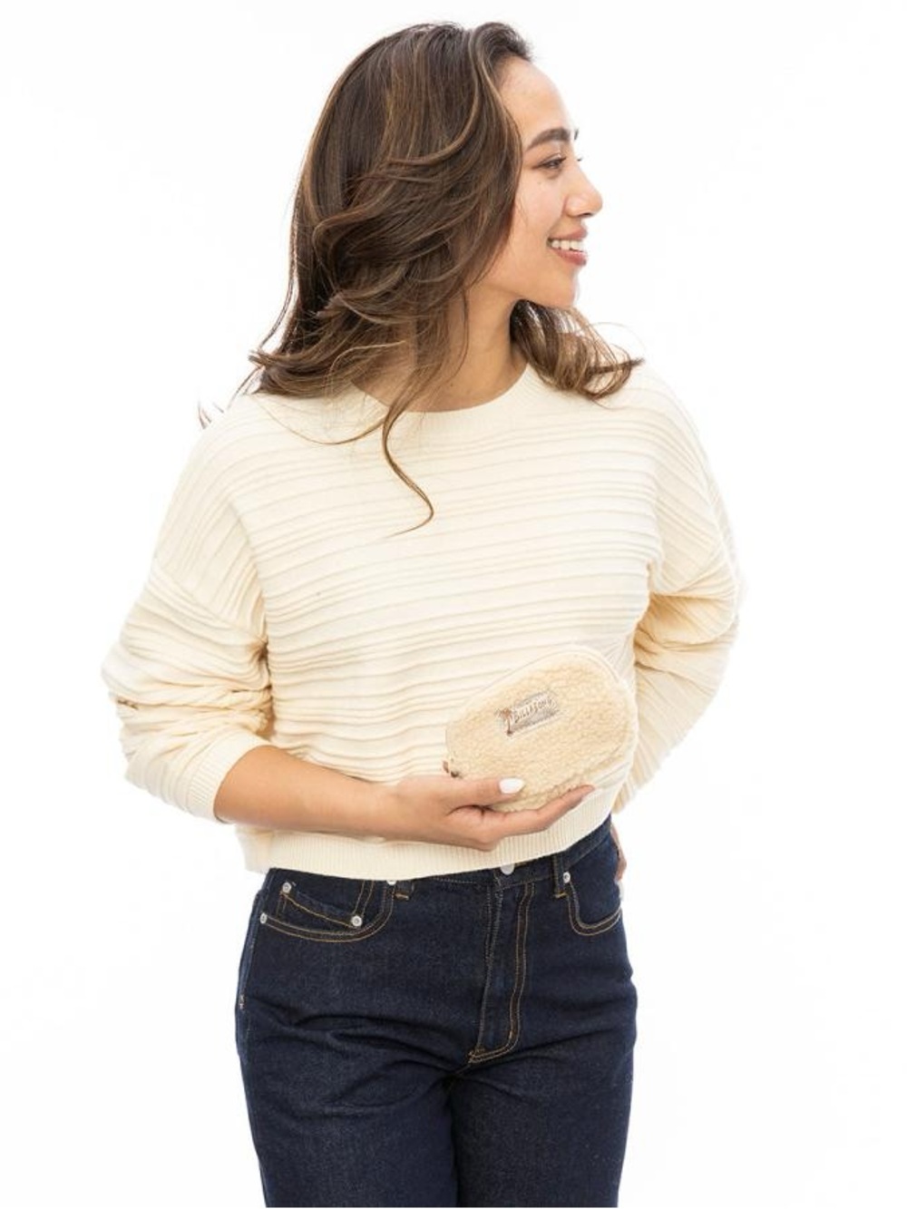 Billabong Cream Knit Pullover Top